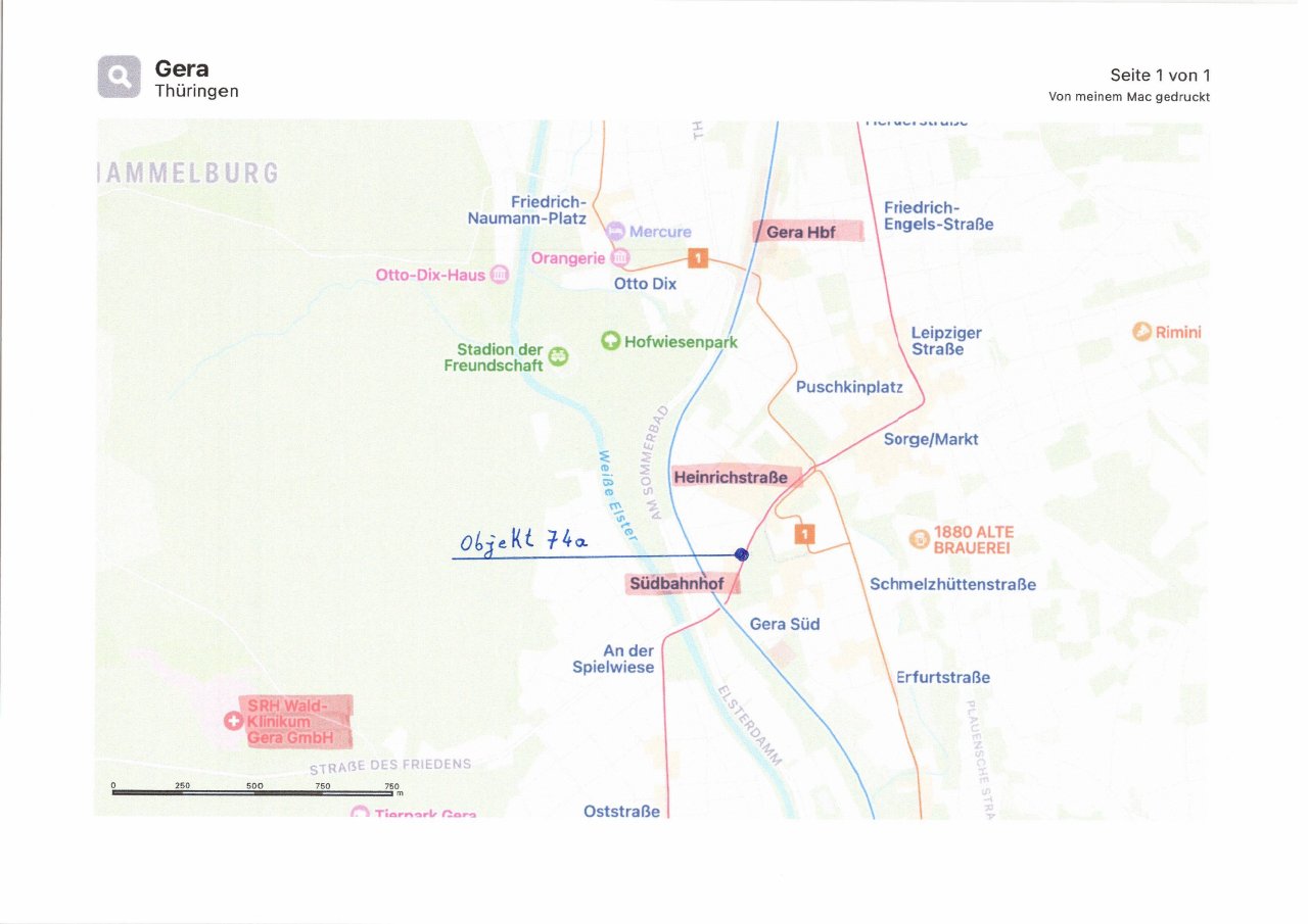 Lageplan Gera Lageplan Gera